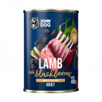 JOHN DOG Berry Line Lamb with blackberries - drėgnas ėdalas &scaron;unims - 800g