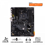 Asus | TUF GAMING B550-PLUS | Processor family AMD | Processor socket AM4 | DDR4 | Memory slots 4 | Chipset AMD B | ATX