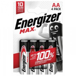 Alkaline batteries LR6/AA blister 4 pieces MAX