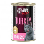 JOHN DOG For cats Turkey Mousse - &scaron;lapias kačių maistas - 400g