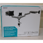SALE OUT. DIGITUS Triple monitor mount, 3x 27", 3x 6 kg | Digitus Desk Mount | Triple Monitor Gas Spring Mount DA-90363 | Adjustable Height, Tilt, Swivel | 15-27 " | Maximum weight (capacity) 3x6 kg | DAMAGED PACKAGING | Silver