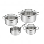TEFAL Duetto+ Stewpots set, 7 pcs G719S734 16/ 20/ 24 cm, Stainless steel, Dishwasher proof, Lid included