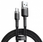 CABLE USB TO USB-C 3M/GRAY/BLACK CATKLF-UG1 BASEUS