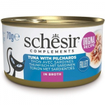 SCHESIR in cooking broth Tuna with sardines - &scaron;lapias kačių maistas - 70 g