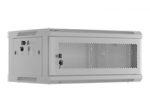 LANBERG Rack cabinet 19inch wall-mount 4U 600x450 perforated door grey flat pack