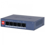 Switch|DAHUA|DH-CS4005-4ET1GT-36|Switch layer L2|4xRJ-45 ports|RJ-45 Ports Type Fast Ethernet (10/100)|1xGigabit Ethernet (copper) ports quantity|4xPower over Ethernet (PoE) ports quantity|Total Power over Ethernet (PoE) budget 36 W|CS4005-4ET1GT-36
