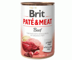 BRIT Pat&eacute; and Meat su jautiena - &scaron;lapias &scaron;unų maistas - 400g