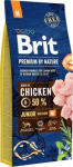 BRIT Premium by Nature Junior Medium Chicken - sausas maistas &scaron;unims - 15 kg