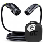Green Cell EVKABGC04 elektromobilių įkrovimo kabelis Juoda Type 1 Type 2 3 7 m