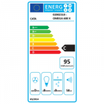 CATA Hood | OMEGA 600 X/M | Wall mounted | Energy efficiency class C | Width 60 cm | 645 m&sup3;/h | Mechanical control | LED | Stainless steel