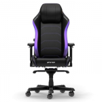 DXRACER Master Series XL F24 juoda-violetinė dirbtinės odos ergonominė kėdė (LTA-NV-X1)