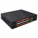 FAST Ethernet PoE SWITCH 16xRJ45 2xRJ45 1xSFP