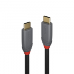 USB Kabelis - LINDY 5m USB 3.2 Type C to C 10Gbps 100W PD Anthra Line