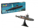 Plastic model Ship S.S.B. Abraham Lincoln W/IN 1/253