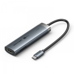 Vention 5-in-1 USB-C koncentratorius 100 W PD 5 Gbps 4K@60 Hz