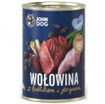 JOHN DOG Berry Line Puppy Beef with rabbit and blackberries - drėgnas ėdalas &scaron;unims - 400g