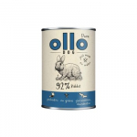 OLLO Pure Rabbit - drėgnas ėdalas &scaron;unims - 400g
