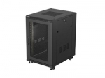 Lanberg Rack cabinet 19" free-standing 18U/600x800 (flat pack) with mesh door, Black | Lanberg