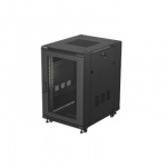 LANBERG rack cabinet 19 inch free standing 18U 600X800 flat pack with mesh door black