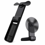 AECOOLY Pocket 01 Sulankstomas rankinis ventiliatorius, juodas