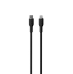 Laidas Puro SOFT, USB-C, Lightning, 1,5 m, black