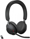 JABRA Evolve2 65 UC Stereo Headset on-ear Bluetooth wireless USB-A noise isolating black