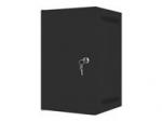 LANBERG Rack cabinet 10inch wall mount 9U 280x310 black with metal door flat pack