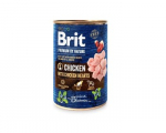 BRIT Premium By Nature Vi&scaron;tiena ir &scaron;irdys - drėgnas maistas &scaron;unims - 400 g