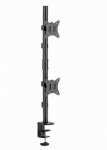 GEMBIRD Adjustable 2-display vertical desk mount 17-32inch 9kg