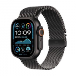 Apple Watch Ultra 2, 49 mm, Titanium Milanese Loop, Large, juodo titano spalvos / juodas - I&scaron;manusis laikrodis