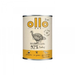 OLLO Pure Turkey - drėgnas ėdalas &scaron;unims - 850g