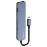 Savio AK-82 sąsajos &scaron;akotuvas C tipo USB 5000 Mbit/ai Juoda