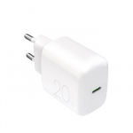 Wall Charger 1xUSB-C, 20W, by Puro White