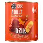 JOHN DOG Pumpkin Line Adult Monoprotein Wild Boar with pumpkin - drėgnas ėdalas &scaron;unims - 800g