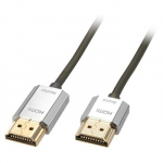 HDMI Laidas - LINDY Cromo Slim HDMI Laidas, Didelės Spartos, M/M, 4.5 m, Pilkas