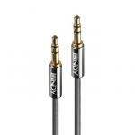 Audio Laidas - Cromo Line 1m 3.5mm M/M, Žalvariniai Jungtys, Auksu Padengtos