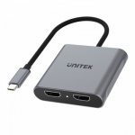 UNITEK ADAPTERIS USB-C - 2X HDMI 4K MST (M/F)