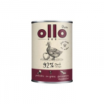 OLLO Pure Duck with apple - drėgnas ėdalas &scaron;unims - 400g