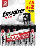 Energizer Max AA-LR6 1.5V &scaron;arminės baterijos (6 vnt)
