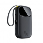 Baseus EnerFill FC31 Powerbankas su ekranu su USB-C ir Lightning laidais 45 W Juodas