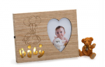Rėmelis KPH 1400 med BABY's LED HEART i&scaron;matavimai 20x18 cm, nuotrauka 8 cm, 2AAA , be elementų | vaiki&scaron;kas