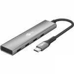 Goobay Slim 4-Port USB Hub, USB-C to USB-C, 5 Gbit/s