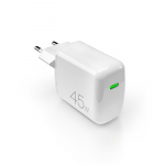 Wall Charger Super Mini GaN USB-C, 45W by Puro White
