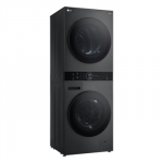 LG | Washing machine with dryer | WT1210BBF | Energy efficiency class A/C | Front loading | Washing capacity 12 kg | 1400 RPM | Depth 66 cm | Width 60 cm | Display | LED | Drying system | Drying capacity 10 kg | Steam function | Wi-Fi | Black