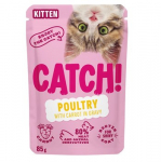 CATCH Kitten Poultry and carrot in gravy - &scaron;lapias kačių maistas - 85g
