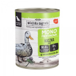 WIEJSKA ZAGRODA Mono Duck - drėgnas ėdalas &scaron;unims - 800g