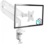 ONKRON Monitor Desk Mount for 13 to 32-Inch LED LCD Flat Monitors up to 9 kg, White