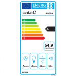 CATA Hood | ARONA 60 BK | Canopy | Energy efficiency class A | Width 59.5 cm | 766 m&sup3;/h | Electronic control | LED | Black