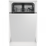 BEKO DIS35026 | Built-in | Width 45 cm | Number of place settings 10 | Number of programs 5 | Energy efficiency class E | Display | White
