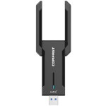 Bevielio tinklo USB adapteris, Wi-Fi6, 5374Mbps, 2.4GHz, 5GHz, 6GHz, USB3.0.